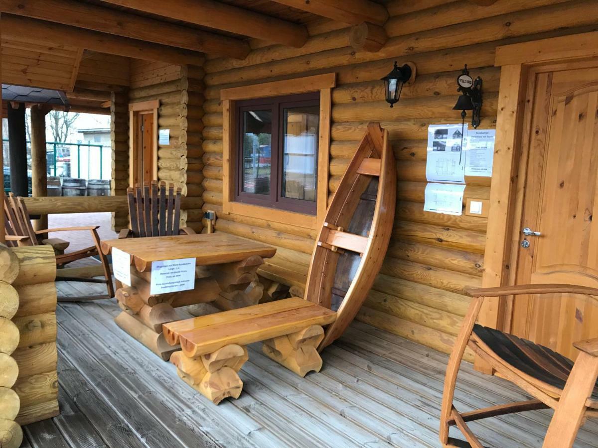 Wellness Huette Am Zwenkauer See Bei Leipzig Екстер'єр фото